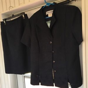 Navy blue ladies suit